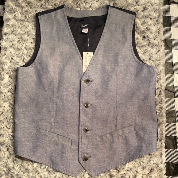 NWT Boys Button Down Vest - Picture 1 of 6